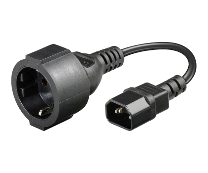 Kabel komputerowy GEMBIRD Kabel SCHUKO - C14 15cm PC-SFC14M-01